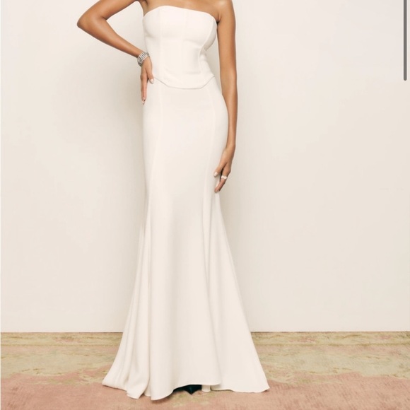 Reformation Haisley Two Piece White Dress - Picture 2 of 6